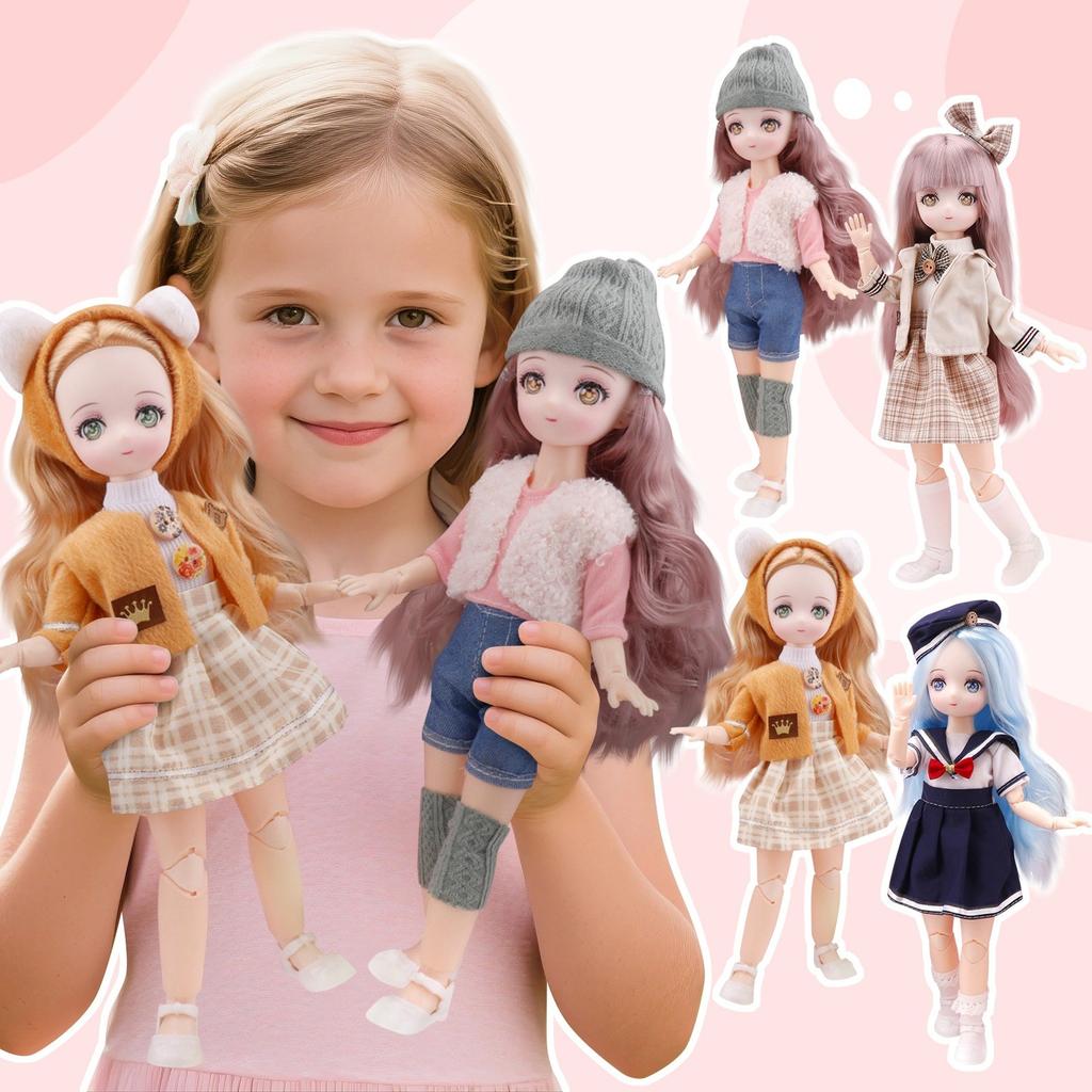 Cartoon Face Two Yuan Doll Cartoon Princess Doll Girl Children'S Toys