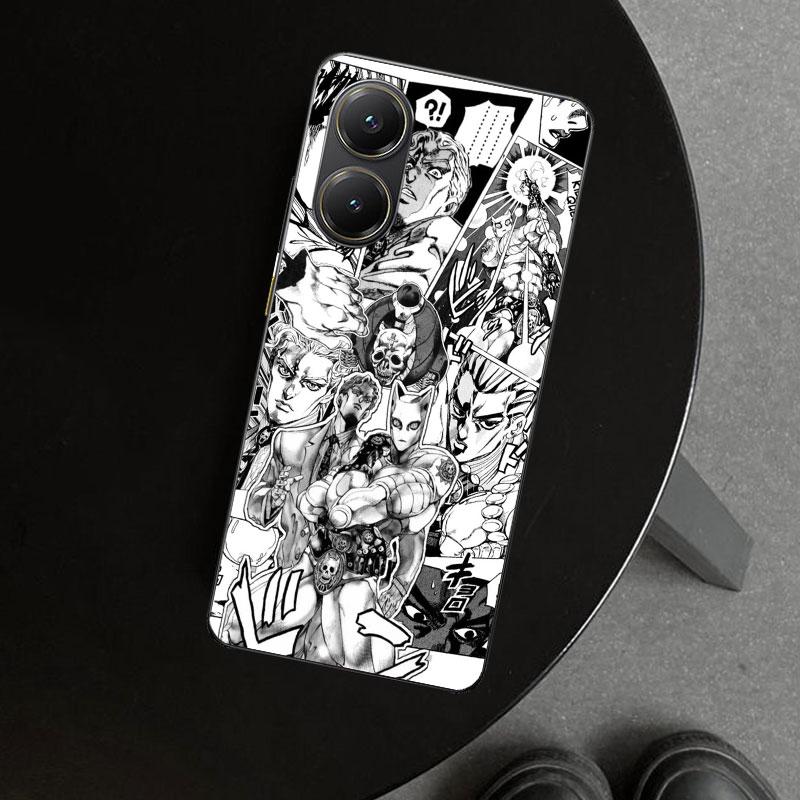 JoJo Kira Yoshikage Killer Queen Phone Case Cover for Xiaomi Poco X6 X5 X7 Pro F7 Ultra Redmi 15C 15 13C 13 12C 12 10C 10 10A 9C
