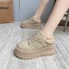 Small man thick-soled little white shoes women's rhinestones autumn new versatile muffin sole casual shoes sports board shoes