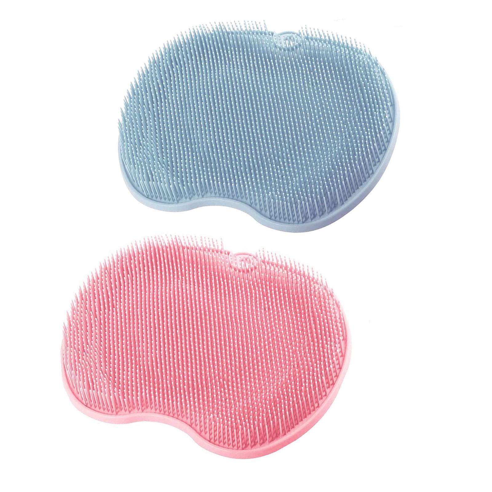 

Натирание спины и подушечка для ног с присоской Ванная комната Массажная щетка для ног Подушечка для ног One Size