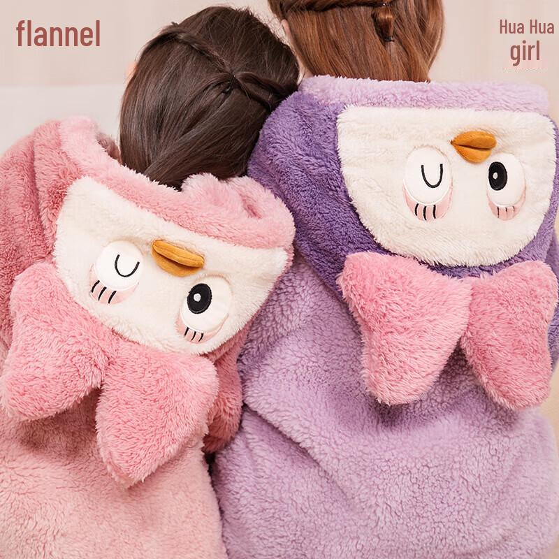Girls' Coral Fleece Autumn Winter Pajama Set
