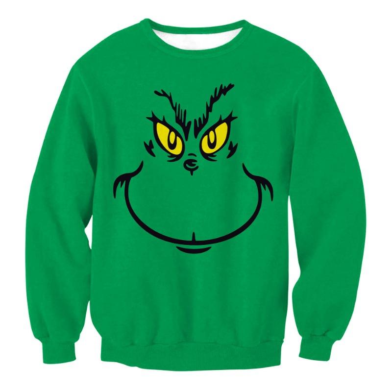 

Осень-зима с длинными рукавами, модная рождественская елка, полосатая, с 3D-цифровым принтом, с круглым вырезом, свободная, с капюшоном, пуловеры и длинные рукава для мужчин S