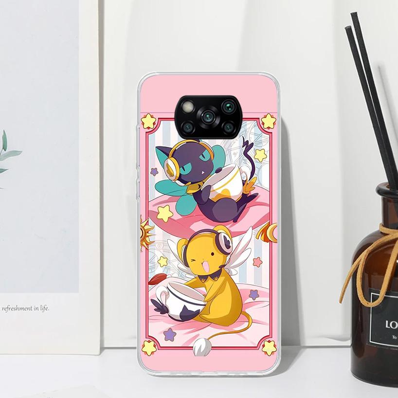 CardCaptor Sakura Anime Phone Case For Xiaomi Poco X7 X6 X5 M7 M8 Pro F7 Ultra Redmi 15C 15 13C 13 12C 12 10 10C 10A Art Fundas