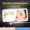 Portable Rechargeable LED Car Sun Visor Makeup Mirror 3 Light Settings Vanity Cosmetic Mirror Universal Car Interior Decoration Interior Mirrors6