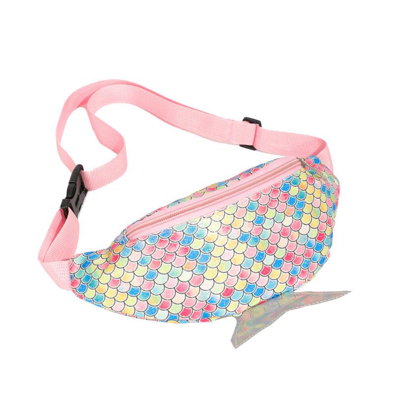 Children Mermaid Cute Fashion Shoulder Crossbody Bag Outdoor Leisure Travel Gift