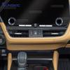 For Lexus ES 2025 Center Console Air Vent Outlet Frame Cover Brown Carbon Fiber ABS Interior Accessories High Quality Auto Parts