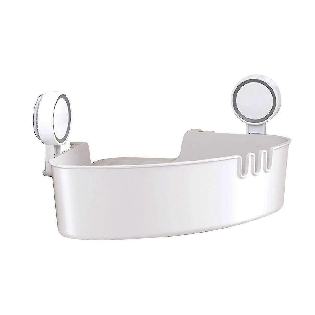 Suction Cup Shower Rack No Drilling Required, No Adhesive Required, Durable And Removable, In-Shower Storage Rack, Holds 22 Pounds, White 25