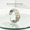 Elegant Retro Seven-Grain Open Ring for Protection, Peace, and Wealth