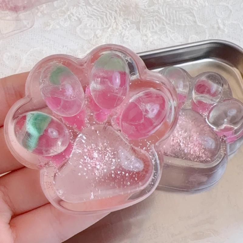 Kind Erdbeere Traube Ananas Katzenpfote Squish Fidget Spielzeug Langsamer Rückprall Stressabbau Pfote Klemmen Dekompression Weiches Squishy Spielzeug