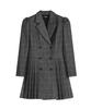 Urban Dress Puff Sleeve Pleated Dress Black