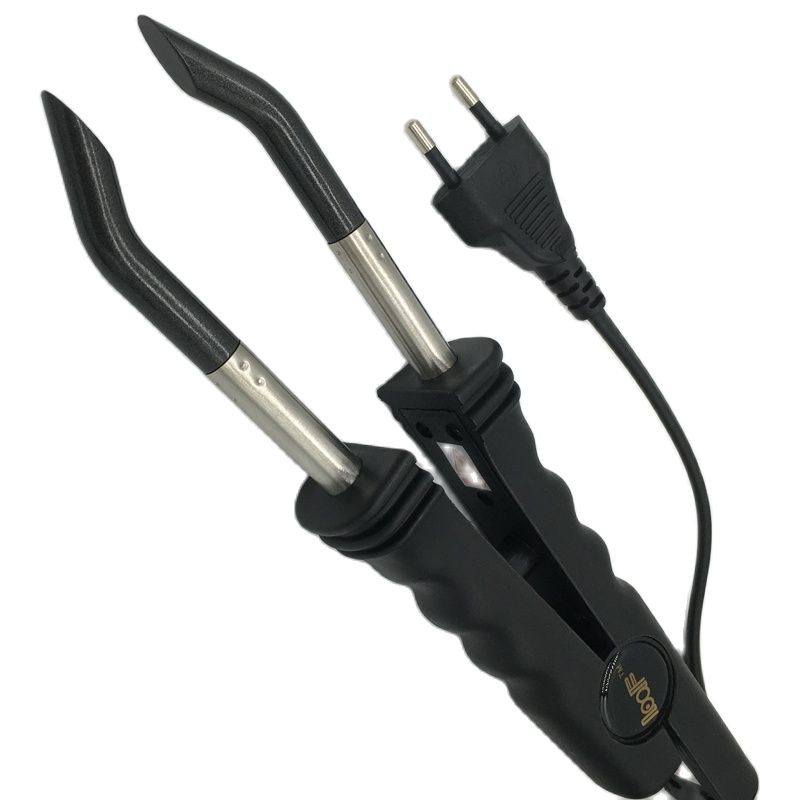 

Cross Black Loof618 Thermostat European American Style Nail Hair Bundle Flat Hair Nano Seamless Wig Hair Extension Machine European plug black (domestic application)