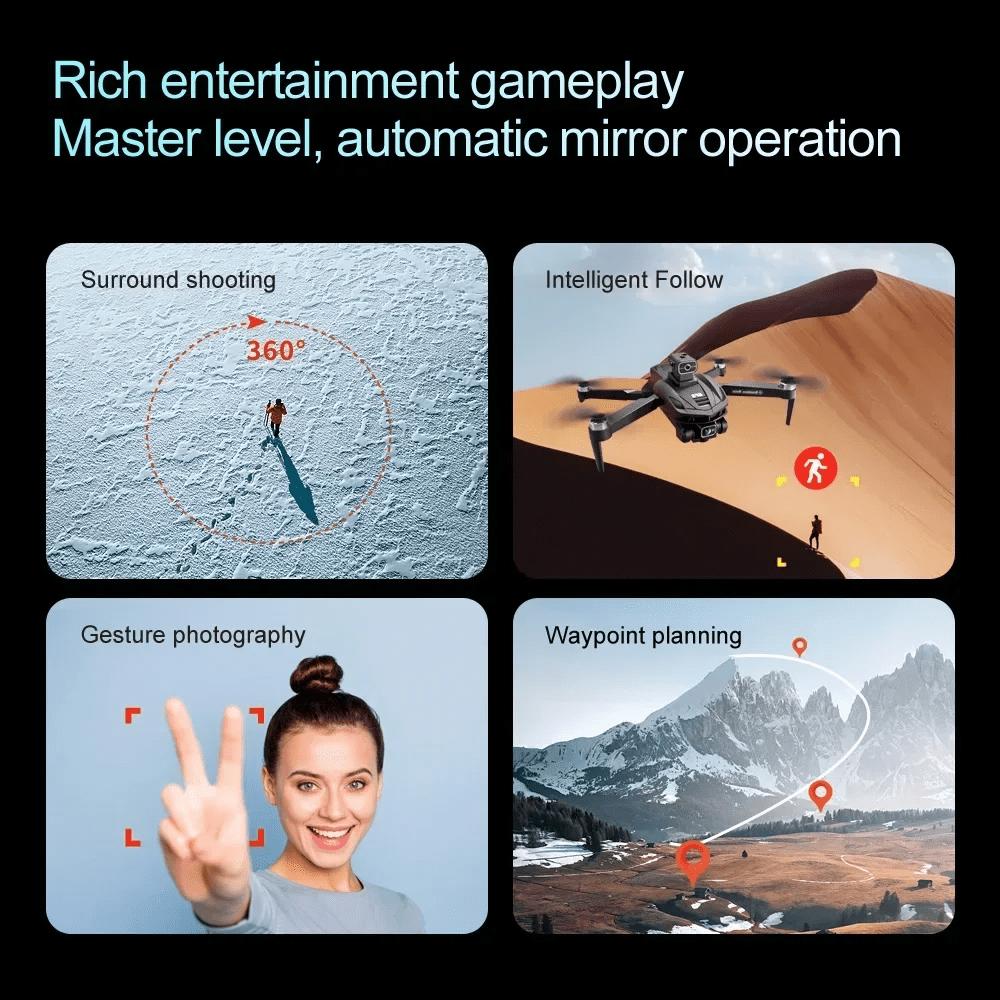 New V168 Drone 8K 5G GPS Professional HD Aerial Photography Dual-Camera Omnidirectional Obstacle Avoidance Drone Original Quadcopter