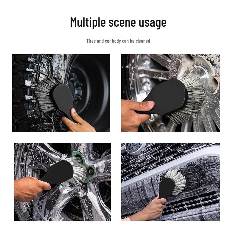 Nylon Tire Detailing Brushes: Long & Hard Bristles for Car Tires & Floor Mats