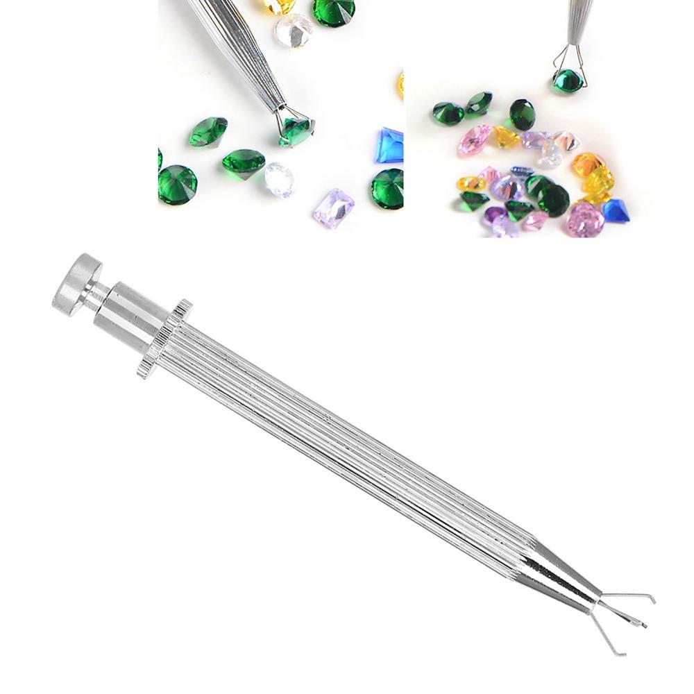 Silver Jewelry Pick Up Tool Length 11cm Gem Holder Grabber For Changing Piercing Ball