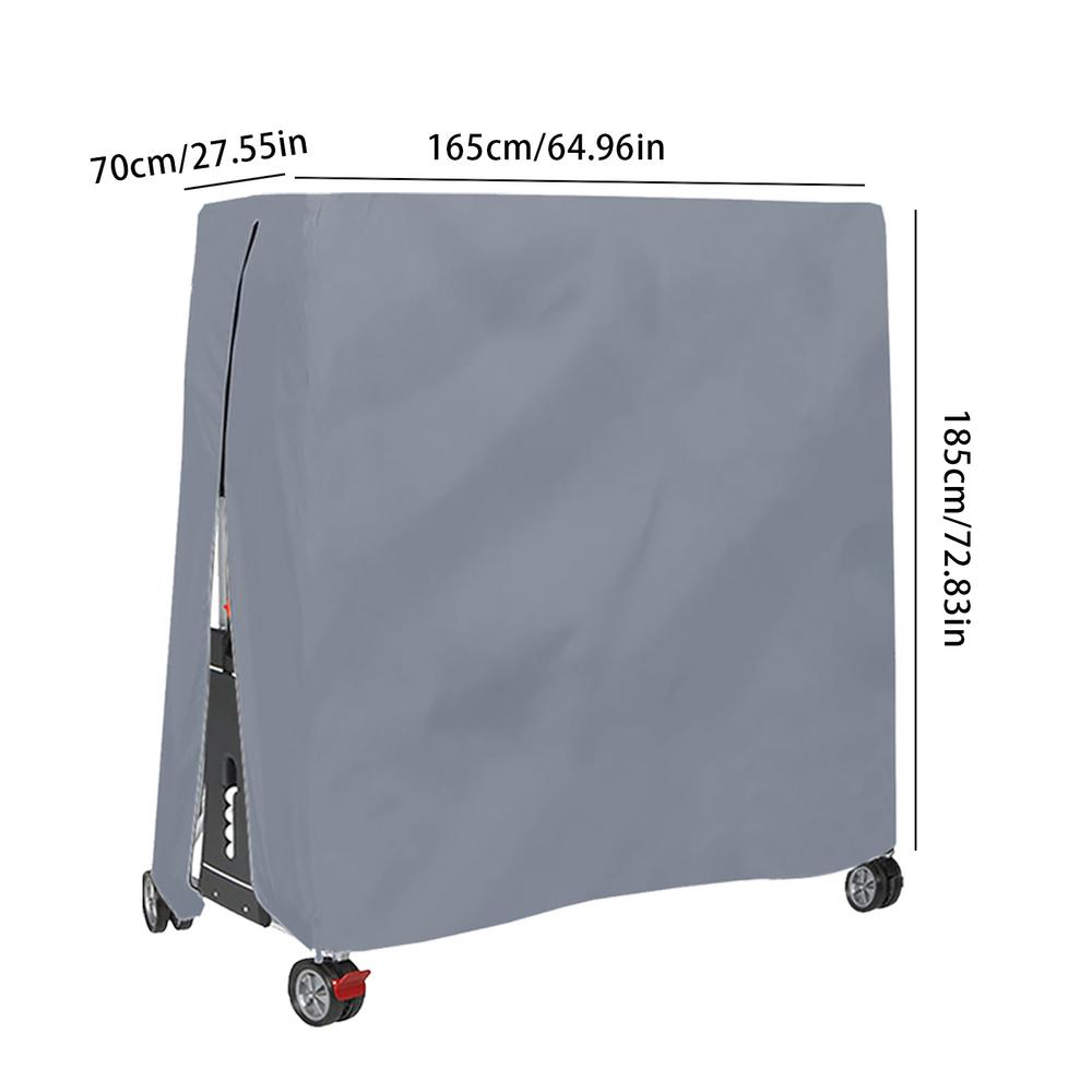Copertura Robusta Impermeabile Antipolvere per Tavolo da Ping Pong in Tessuto Oxford 420D Coperture per Ripostiglio Interno/Esterno Accessori per Tavolo da Ping Pong