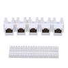 5ks Cat6 Rj45 110 Punch Down Keystone Počítačový modul Síťový Ethernet Jack