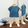 Boys Hanbok Summer Suit Retro Baby Tang Suit Summer Ancient Style Male Cotton Linen Ancient Clothing Thin Section Hemp Chinese Wind