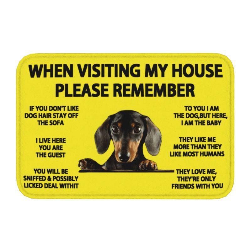

Greyhound Dog Door Floor Bath Kitchen Mat Anti-Slip Indoor Head Rest Brindle Hound Doormat Garage Entrance Rug Carpet Footpad 40cmx60cm