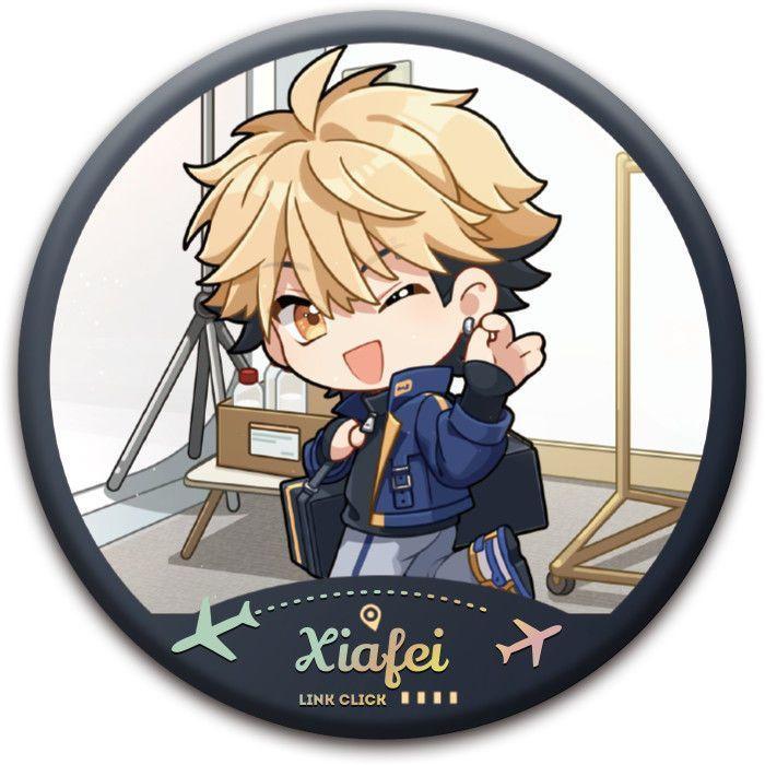 Cute Link Click chibi vein Charles Jo Lucas Yoyo merchandise, new creative anime cartoon pattern fashion decorative brooch badge
