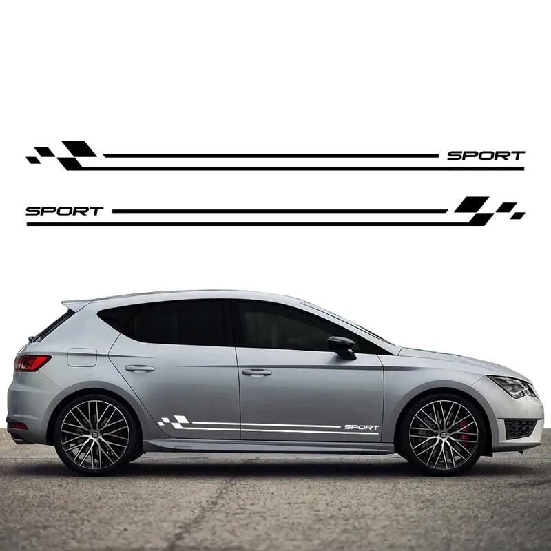 Car Door Vinyl Decals Stickers Side Stripes Graphics Decor Sport Tuning Accessories For Seat Leon Fr Cupra MK3 5F MK2 1P MK1 1M