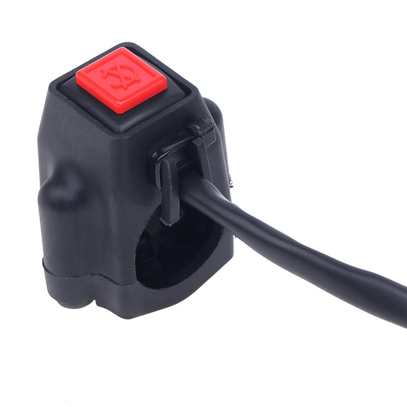 Durable Atv Motorcycle Dual Sport Quad Start Horn Kill Off Stop Switch Button Motorbike Accessories Control Handle Switches