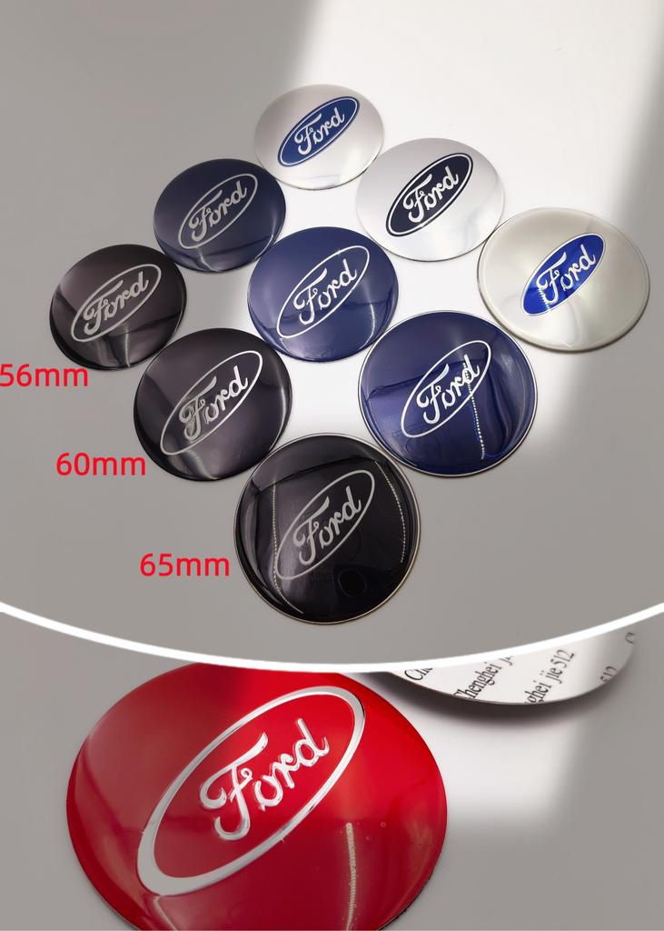 For Ford Fie20pcs 56mm 60mm 65mm Ford Car Wheel Center Sticker Rim Caps Hub Cover Decal Logo Hub Cover Badge Decal
