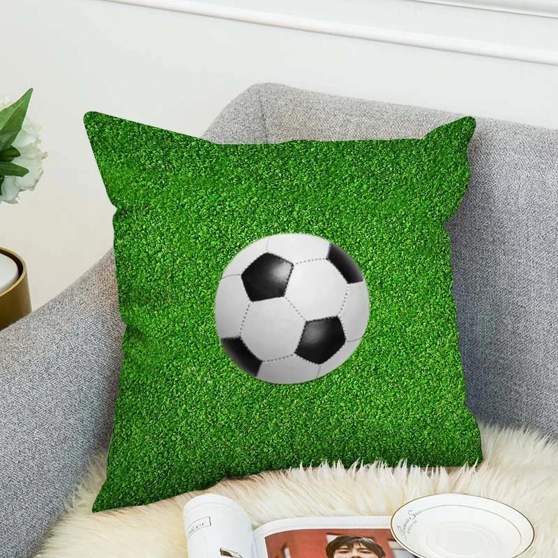 Pillow Decorative Pillowcase Home Basketball Soccer Car Sofa Cushion Cover