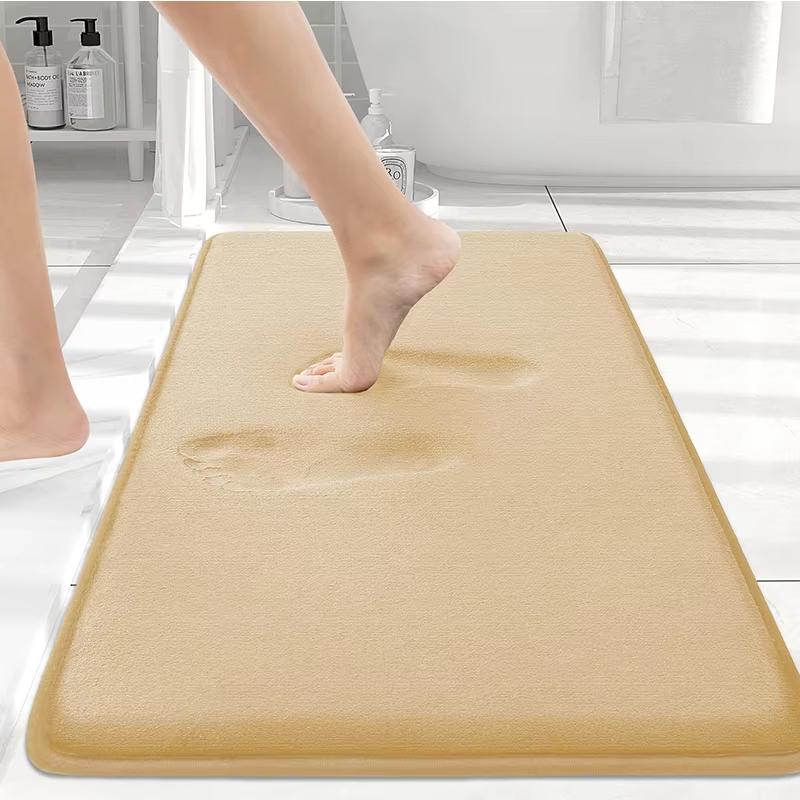 Tappetino da Bagno Morbido Olanly Antiscivolo Tappetini per Doccia Bagno Tappeto in Memory Foam Tappetino Morbido per Piedi Pavimento in Pietra Tappeto Super Assorbente ad Asciugatura Rapida