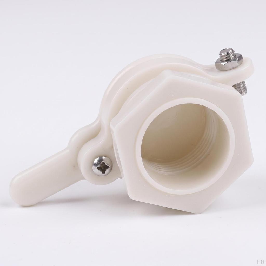 Honey Gate Spigot Hinged with Threaded Barrel for Beekeepers White