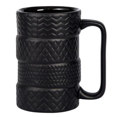 Kreative Kaffeetasse, große Kapazität, Keramiktasse, Persönlichkeit, reifenförmige Tasse, neuartige Tee-/Milchtasse, Frühstückstasse für Geburtstagsgeschenke