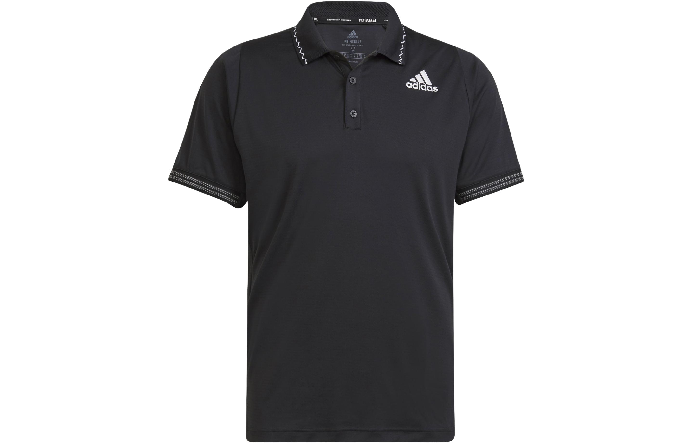 Adidas Polo Shirts Men s Black Polo Collar Moderate Other H50264 XL