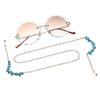 Fashion Turquoise Chain Gold Neck Wear Anti-loss Cord Holder Sunglasses Accessories