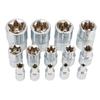 14pcs Female E Star Torx- Socket Set E4-E24 External Hex Socket Insert Nut Versatility Combination Sockets 1/2 3/8 1/4 Drive