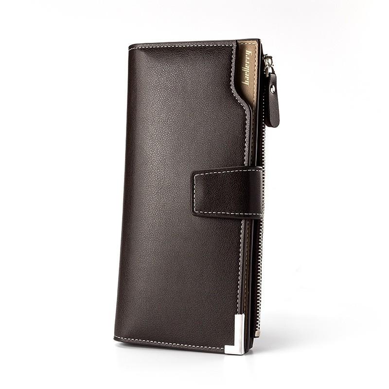 Men s Long Wallet Korean Version Youth Business Zipper Multi Slot 11X2X20