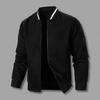 Uomo Felpa Cappotto Collo Alto Manica Lunga Patchwork Colore Cerniera Patta Giacca Cappotto con Tasche Orlo Elastico Sport Outwear