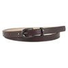 Candy Color Thin Pu Leather Pin Buckle Belt Women'S High-End Clothing White Belt