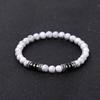 Fashion Mens Bracelet Natural Stone 6mm Lava Rock Tiger Eyes Beaded Braclet Leisure Accessories Gift For Him