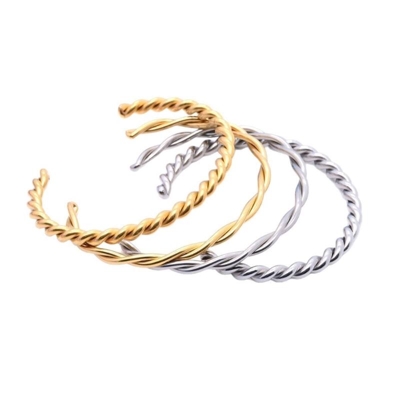 Practical High Polished Spirals Cuff Bracelet Comfortable Everyday Wear With Gifts Pouches Daily Use Casual Wear
