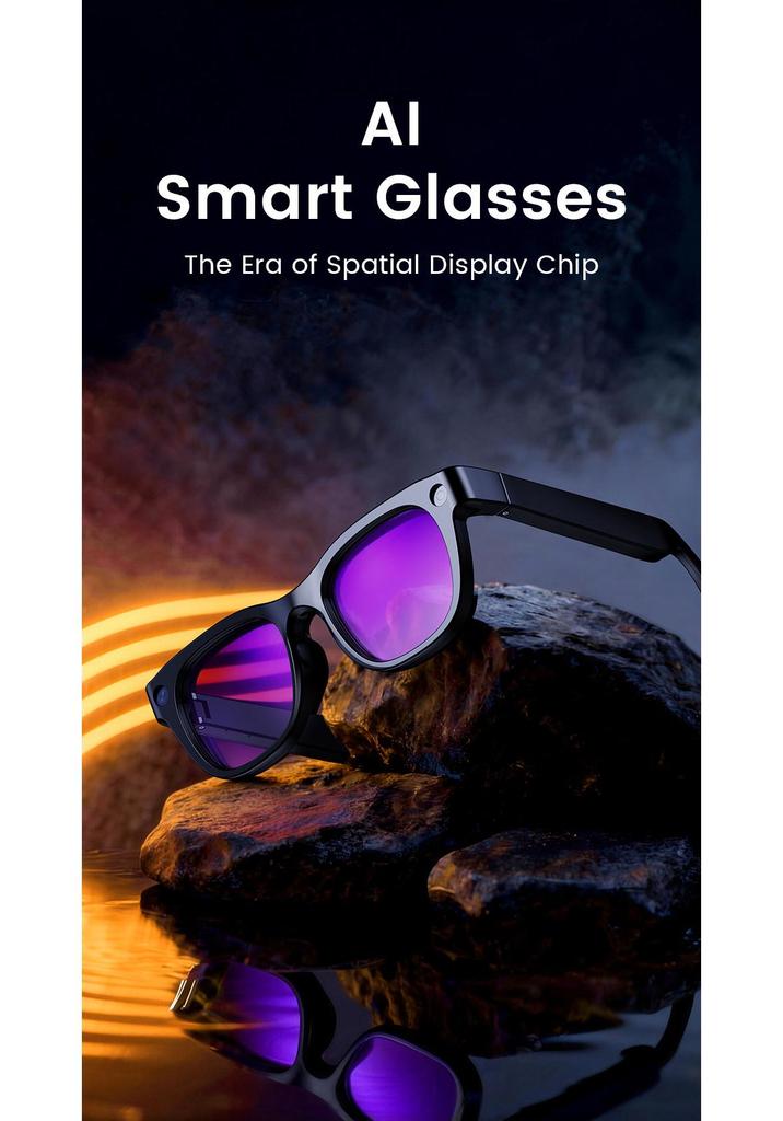 E06 AI Smart Glasses: 800W Pixels HD Photo/Video, Voice Call, Translation, Object Recognition