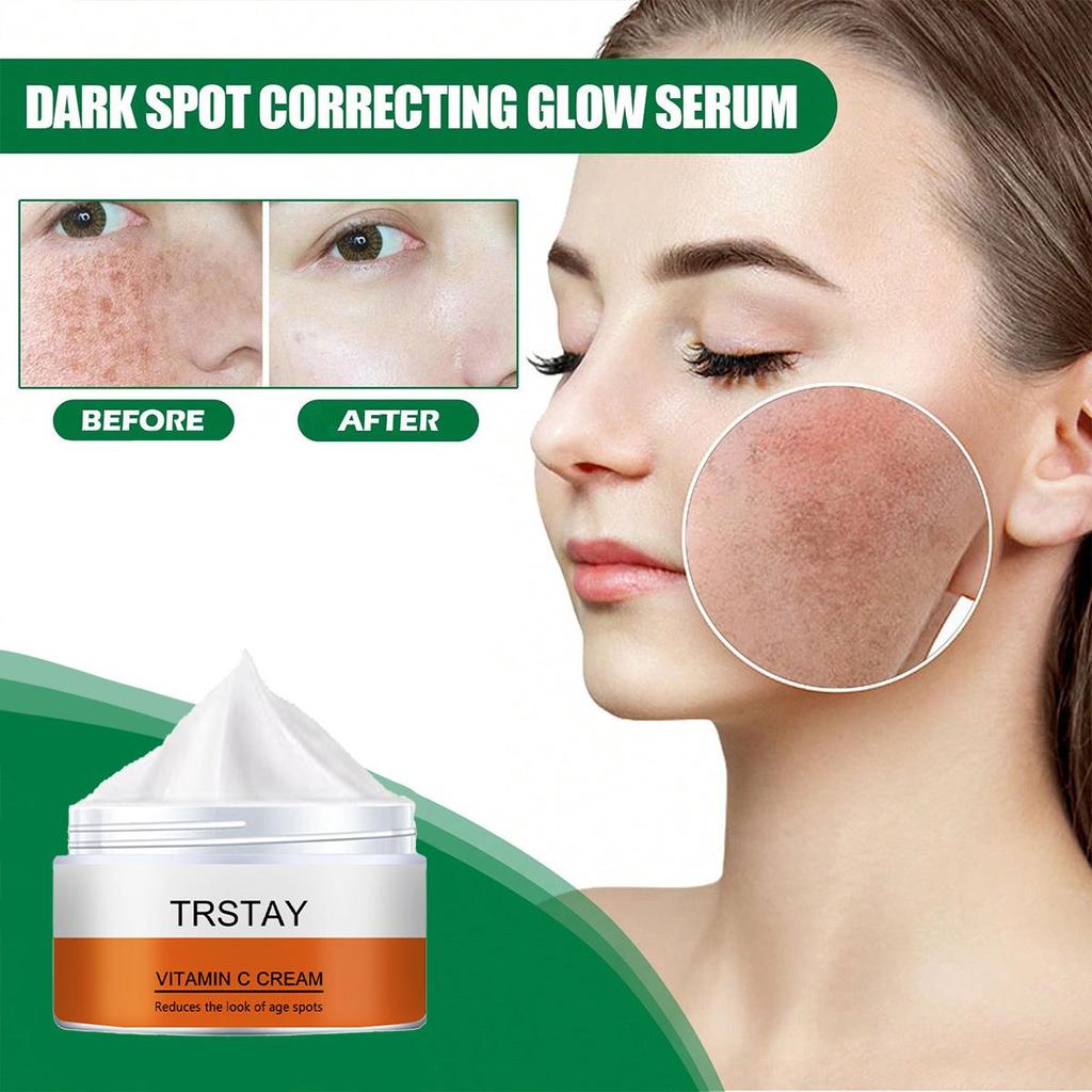 TRSTAY Vitamin C For Face Cream Pigments Dark Spots Removal Whitening Facial Cream Lightening Skin Care Products Beauty Health