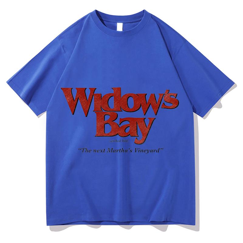 Widows Bay T-Shirt Unisex Mode Lässige T-Shirts Baumwolle Sommer Kurzarm Damen T-Shirt Grafik Merch Ästhetische Harajuku Oberteile