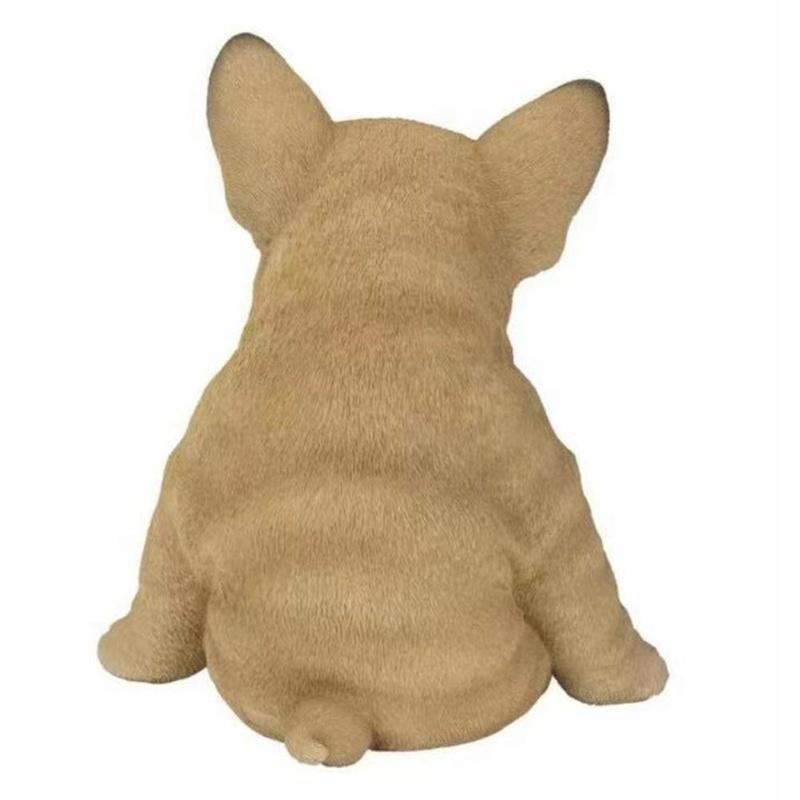 Franse Bulldog Beeldje Hond Figuur Hars Ornament Voor Buiten Of Binnen Decor