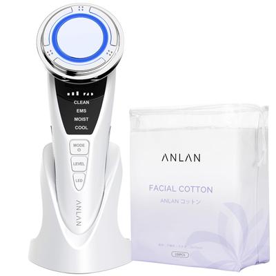 Dispositivo di bellezza per il viso caldo e freddo ANLAN PRO 9 funzioni in 1 Cura calda e fredda Dispositivo di bellezza per il viso multifunzionale estetico con luce a 3 colori EMS