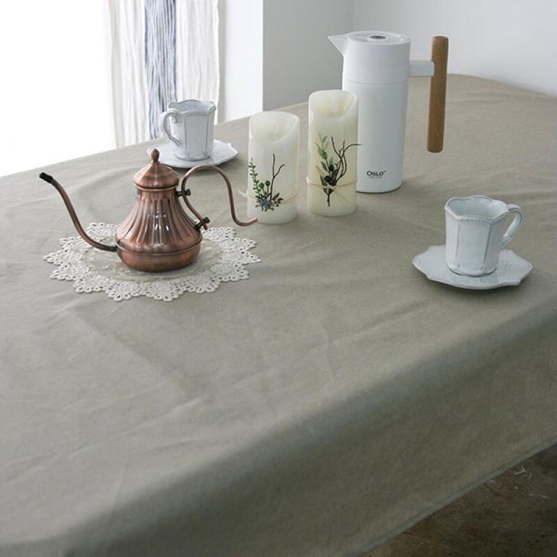 One-day waterproof coated tablecloth 130x210 One color