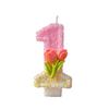 Creative Handmade 0-9 Birthday Flower Candle for Cakes and Desserts