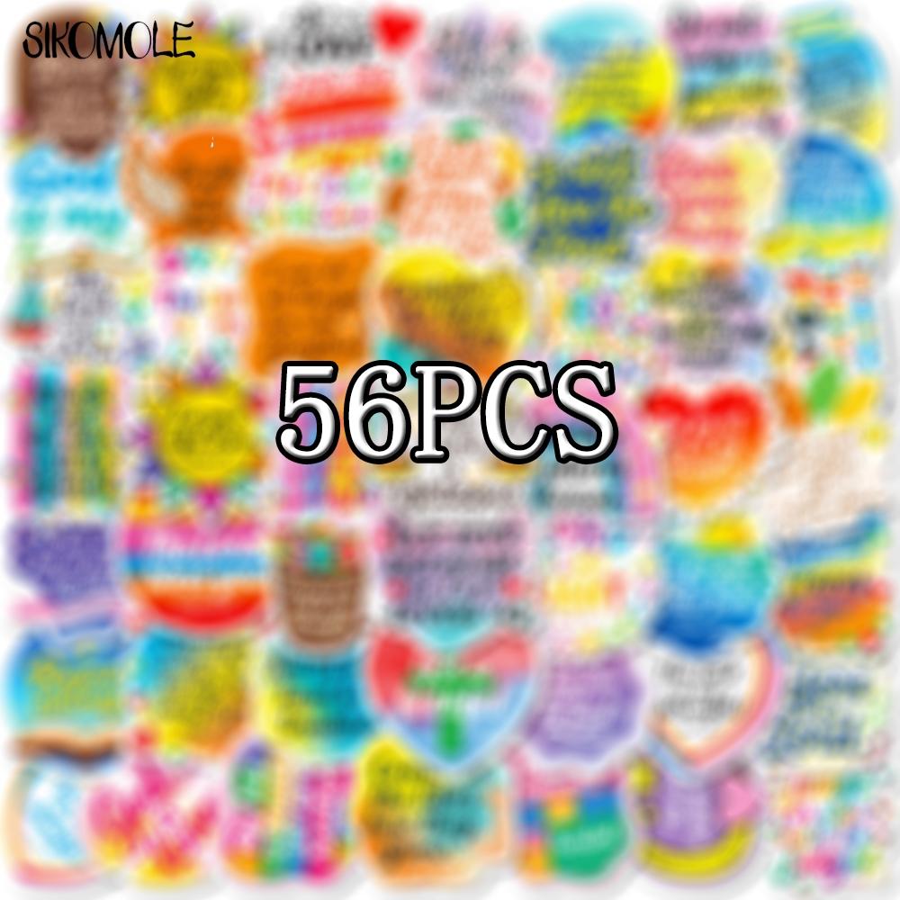 103056Pcs Bible Inspirational Colored Text Stickers Aesthetic Diy Scrapbook Laptop Stationary Suitcase Decals Graffiti Sticker