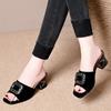 New Style Shoes - Women's Flip-flops with Thick Heels and High Heels, Casual Shoes for Leisure Activities