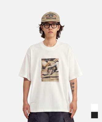 Mideueobdeiteu Grainy Photo Ss Tee White