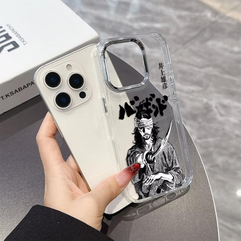 Hot New Vagabond Samurai Phone Case For iPhone 17 Air 16 e 15 14 13 12 11 Pro Max Plus SE 2020 2022 Transparent Soft Cover