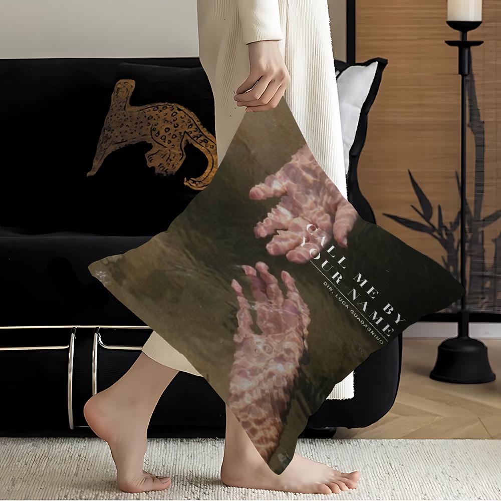 Film Posters Call Me By Your Name Cushion Cover Inches Farmhouse Decor Home Throw Pillow Covers For Couch Decorations